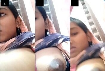 Beautiful Bhabhi Showing Boobs on VC