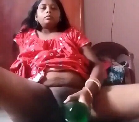 Cute Young Girl Pressing Boobs