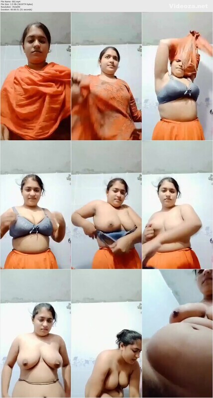 Beautiful Big Boob Gf Showing & Fingering Before Bath