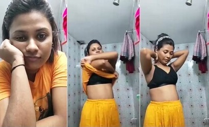 Desi Hot Gf Showing Nude Body Before Bathing