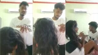 Indian Girl Quick DoggyStyle Fucking with Cousin Brother But Suddenly Someone Came and They Quick Wear Clothes Don’t Miss