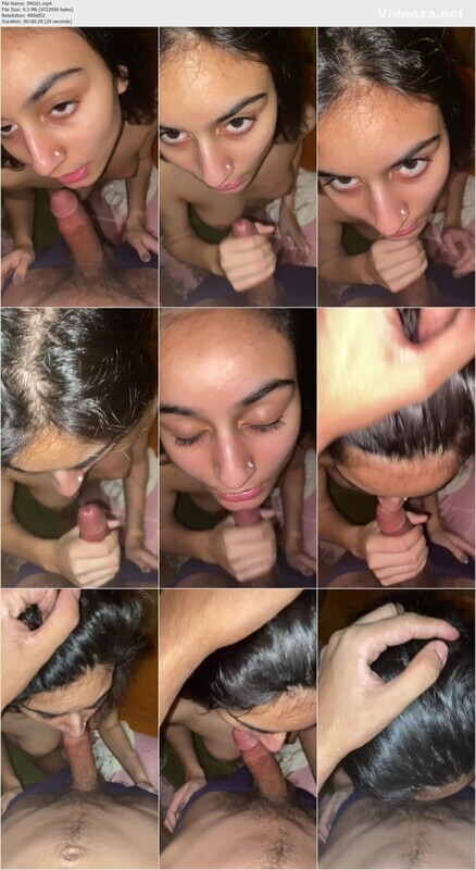 Beautiful Indian Babe Sucking Boyfriend Dick