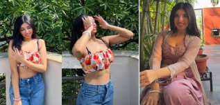 Beautiful Indian Girl Pressing her Boobs Rubbing Wet Pussy