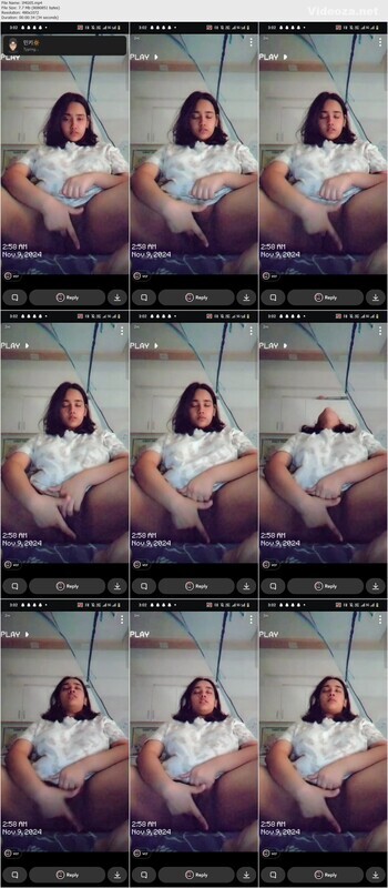 Cute Young Girl Fingering Pussy with Killer Expression