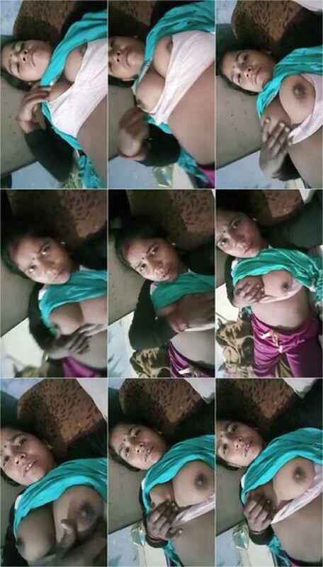 Cheater Indian Aunty Showing Big Boobs & Rubbing Wet Pussy