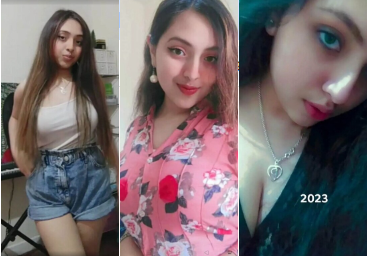 Beautiful Girl Showing Pressing Boobs