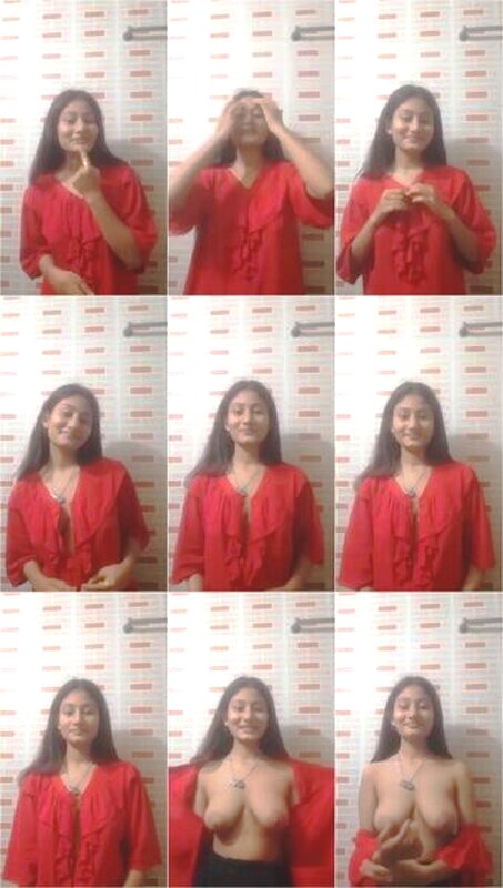 Cute Shy Girl Showing Boobs