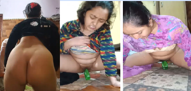 Horny Chubby Unsatisfied Bhabhi Masturbating With Bootle And Other Things