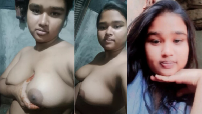 Sexy Chubby Girl Showing Fully Nude Fingering