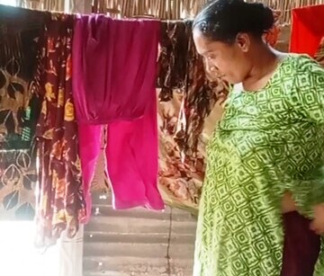 Village Aunty After Bath Wearing Clothes Secretly Captured