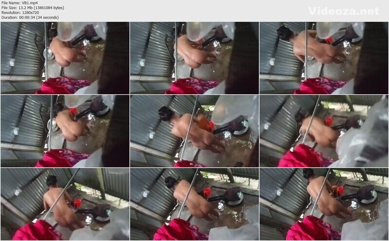 Village Wife Fully Nude Bathing Secretly Captured