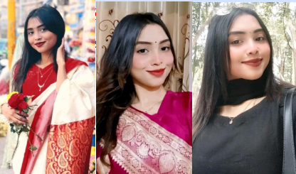 Beautiful Girl Pressing Her Boobs