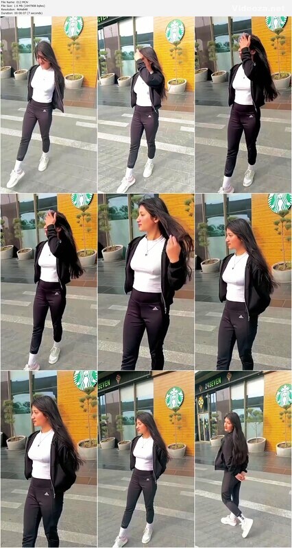 Beautiful Indian Babe Showing Pressing Boobs