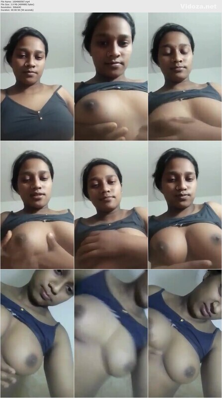 Desi Girl Undress Showing Pressing Her Big Boobs