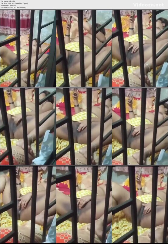 Horny Bhabhi Watching Pron Masturbating Secretly Recorded By Neighbor