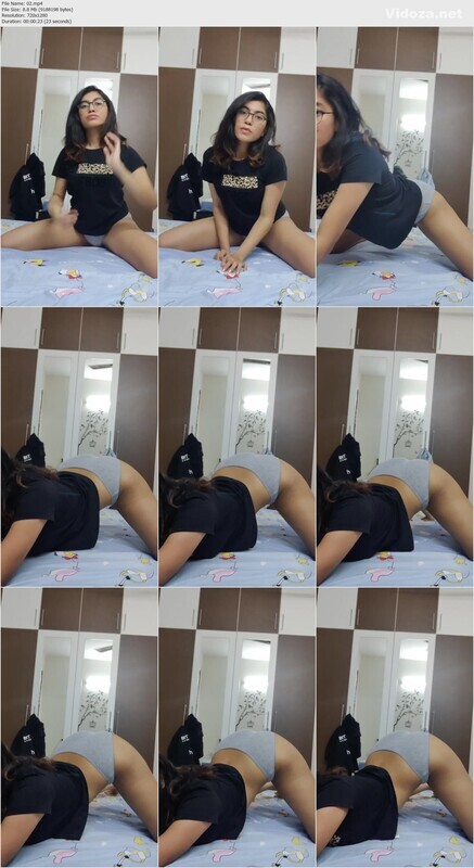 Sexy Indian Glasses Babe Showing