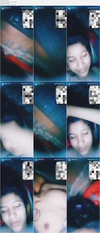 Beautiful Village Girl Showing For Boyfriend On VC