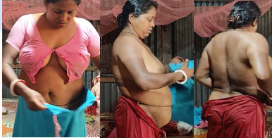 Boudi Dress Changing Captured In Hidden Cam