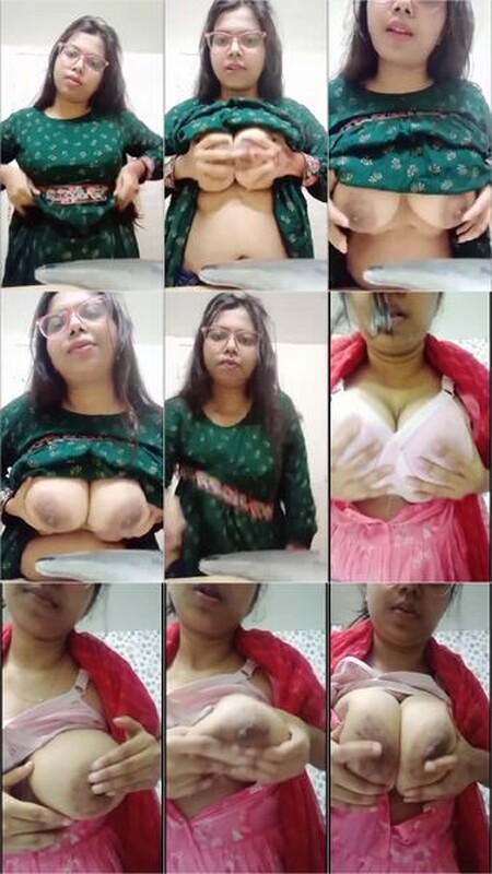 EXTREMELY HORNY SEXY BENGALI BUSTY GIRL PLAYING WITH BIG TITS & SQUEEZING HARD FULL HD VIDEO