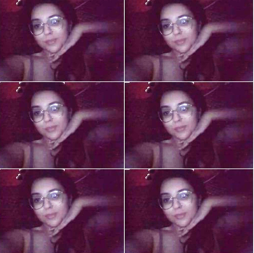 Sexy Glasses Tanker Babe Showing