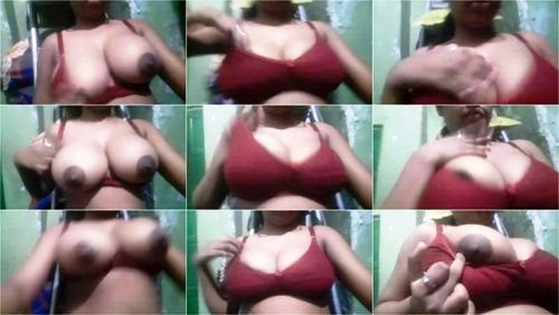 Super Horny Girl Removing Blouse Showing Sucking Nipples