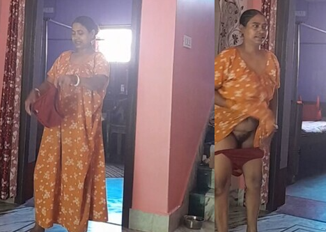 Aunty After Bath Nude Captured By Husband