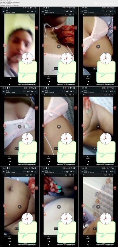 Beautiful Girl Showing On Video Call