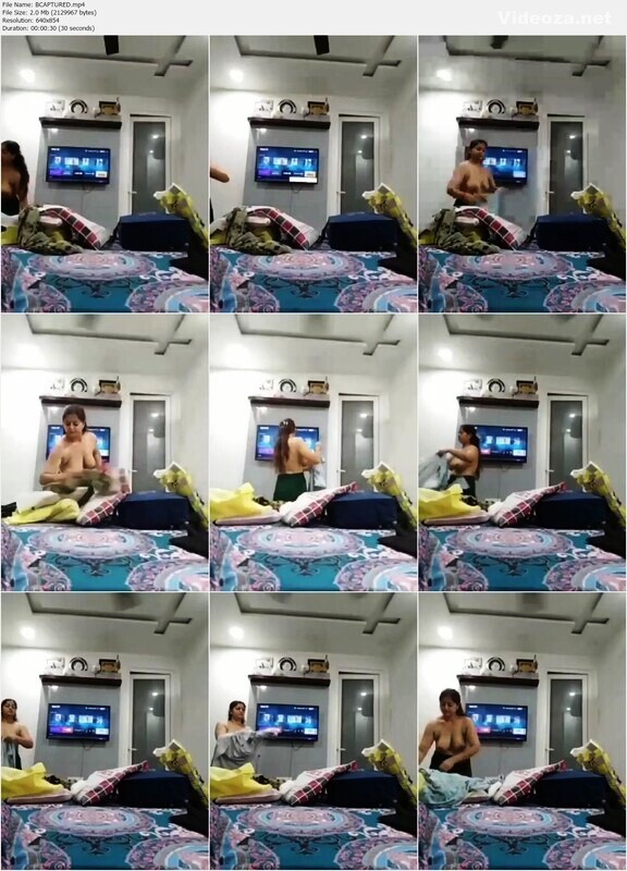 Bhabhi Wearing Clothes Captured In Hidden Cam