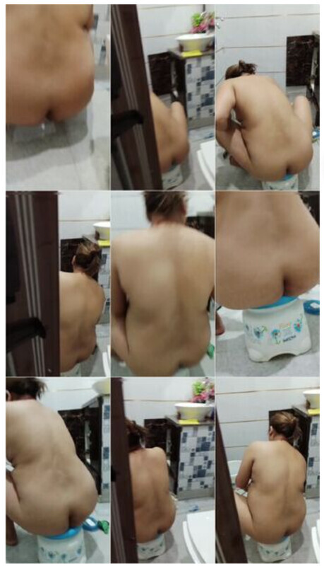 Chubby Mom Bathing Secretly Captured By Stepson