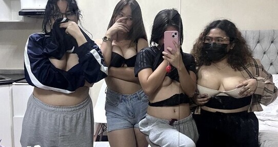 Naughty Young Chubby College Best Friends Getting Horny After Drink in NightOut