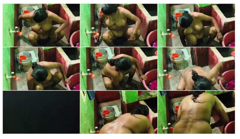 Neighbour Aunty Bathing Secretly Recorded Total 7 Video’s