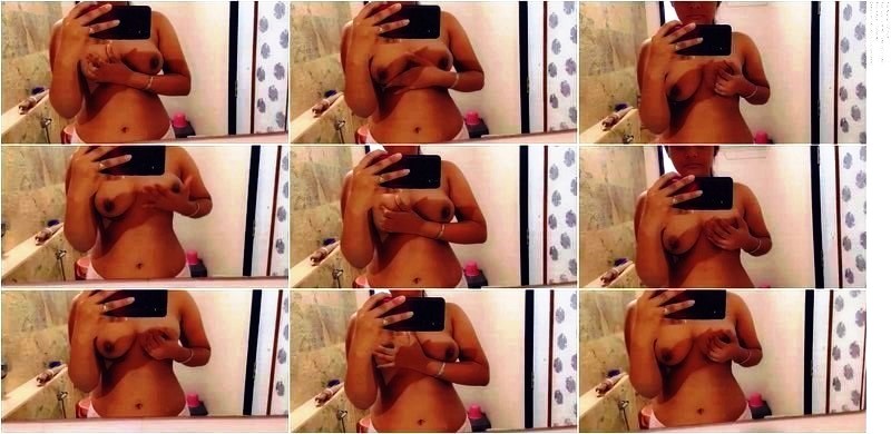 Sexy Girl Showing Pressing Her Boobs