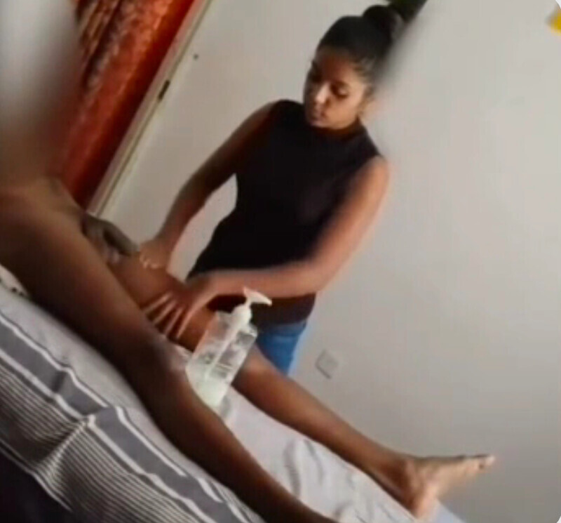 Sexy Paid Girl Kissing Giving Handjob To Customer