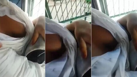 Young College Girl Boobs Squeezing By Boyfriend