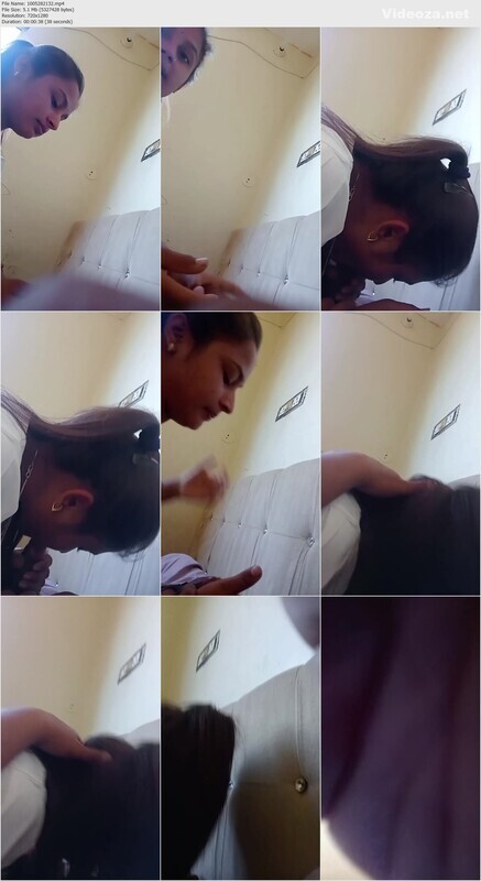 Horny Sister Giving Quick Blowjob To Cousin Brother