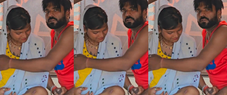 Rajasthani Horny Couple Enjoying At Terrence