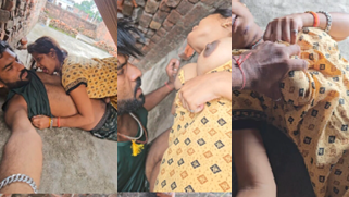 Rajasthani Wife Having Fun With Husband At Terrence Clear Hindi Talking