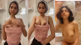 Short Hair Girl Showing Rubbing Her Pussy