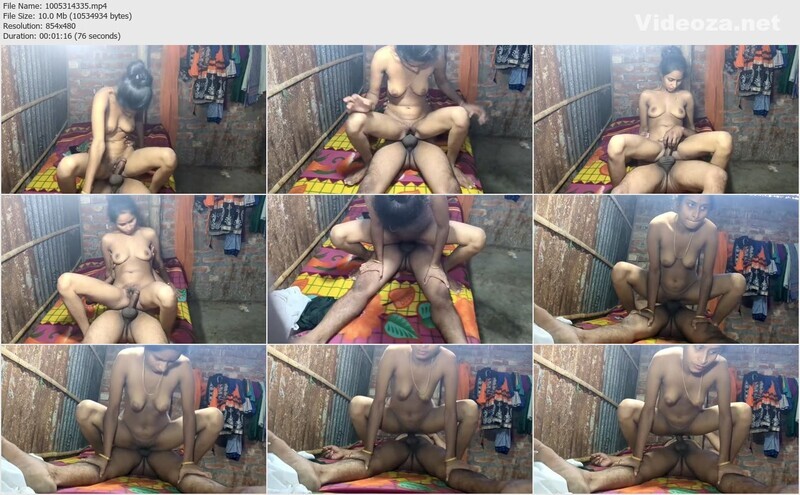 Village Wife Riding On Husband Dick