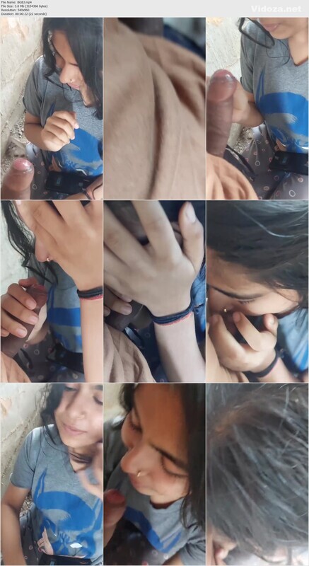 Beautiful Girlfriend Giving Blowjob