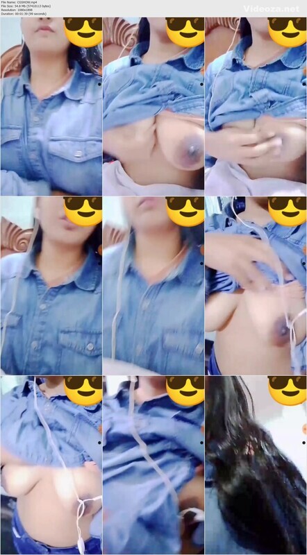 Cute Girl Showing On Video Call