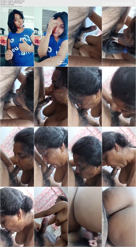 Famous Tamil Wife Kruthika Giving Blowjob Hardcore Fucking Moaning Cumshot On Pussy