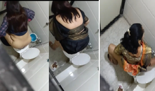 LADIES & AUNTY’S SECRETLY CAPTURED BIG THICK ASSES IN LADIES WASHROOM (5 HD CLIPS)