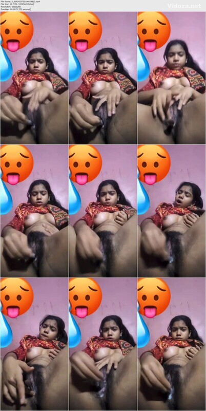 Super Horny Girl Showing Masturbating With Brinjal & Pen Cum Out