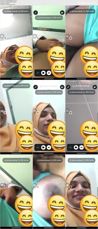 On Duty Hijabi Married Nurse Showing