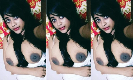 Bengali Girl Playing With Her Big Boobies