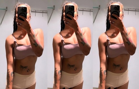 Extremely Sexy Fitness Freak Tattoo Babe Showing her Boobs Pussy Painful Fucking Moaning Talking Don’t Miss 😍🥰