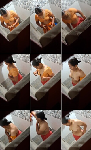Indian Milf In Bathroom Secretly Nude Captured