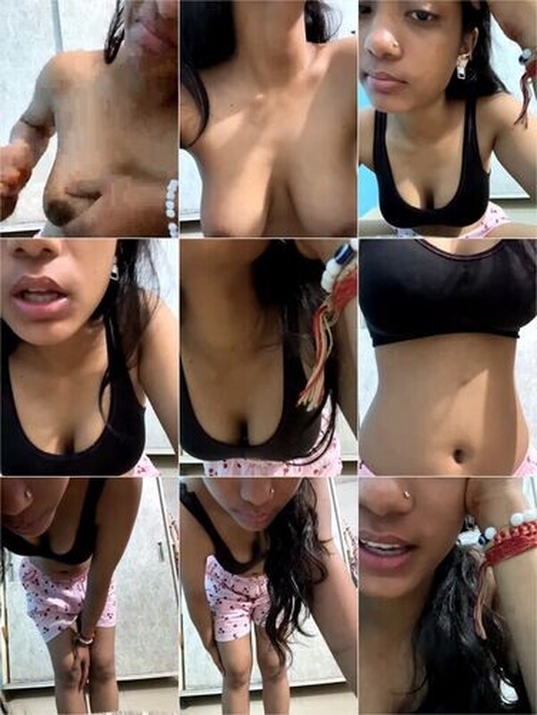 Naughty Busty Girl Stripping