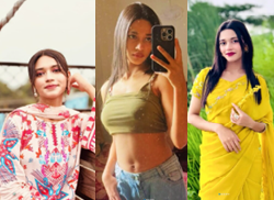 Sexy Babe Nausin Pressing her Boobs Sucking Boyfriend Dick Kissing Painful Stand Fucking in Hotel Moaning Talking